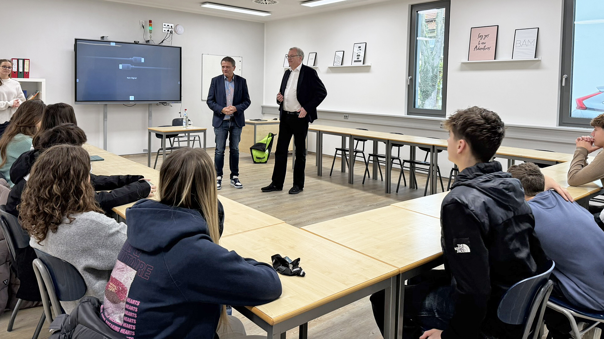 Im Dialog mit Sch�lern und Leitung des Kurpfalz-Internats