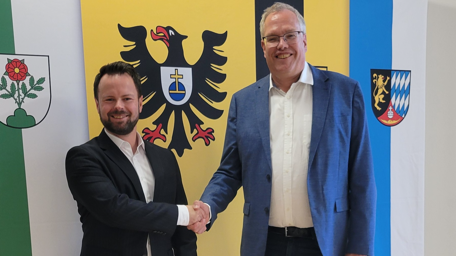 MdL Dr. Albrecht Sch�tte im Gespr�ch mit B�rgermeister Jan Peter Seidel
