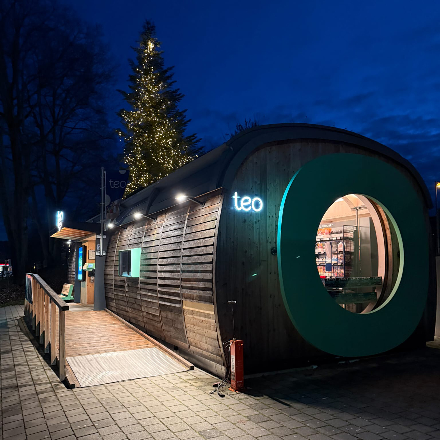Der teo-Selbstbedienungssupermarkt in Zuzenhausen. (Foto: Ruben Meenenga / Team Schtte)