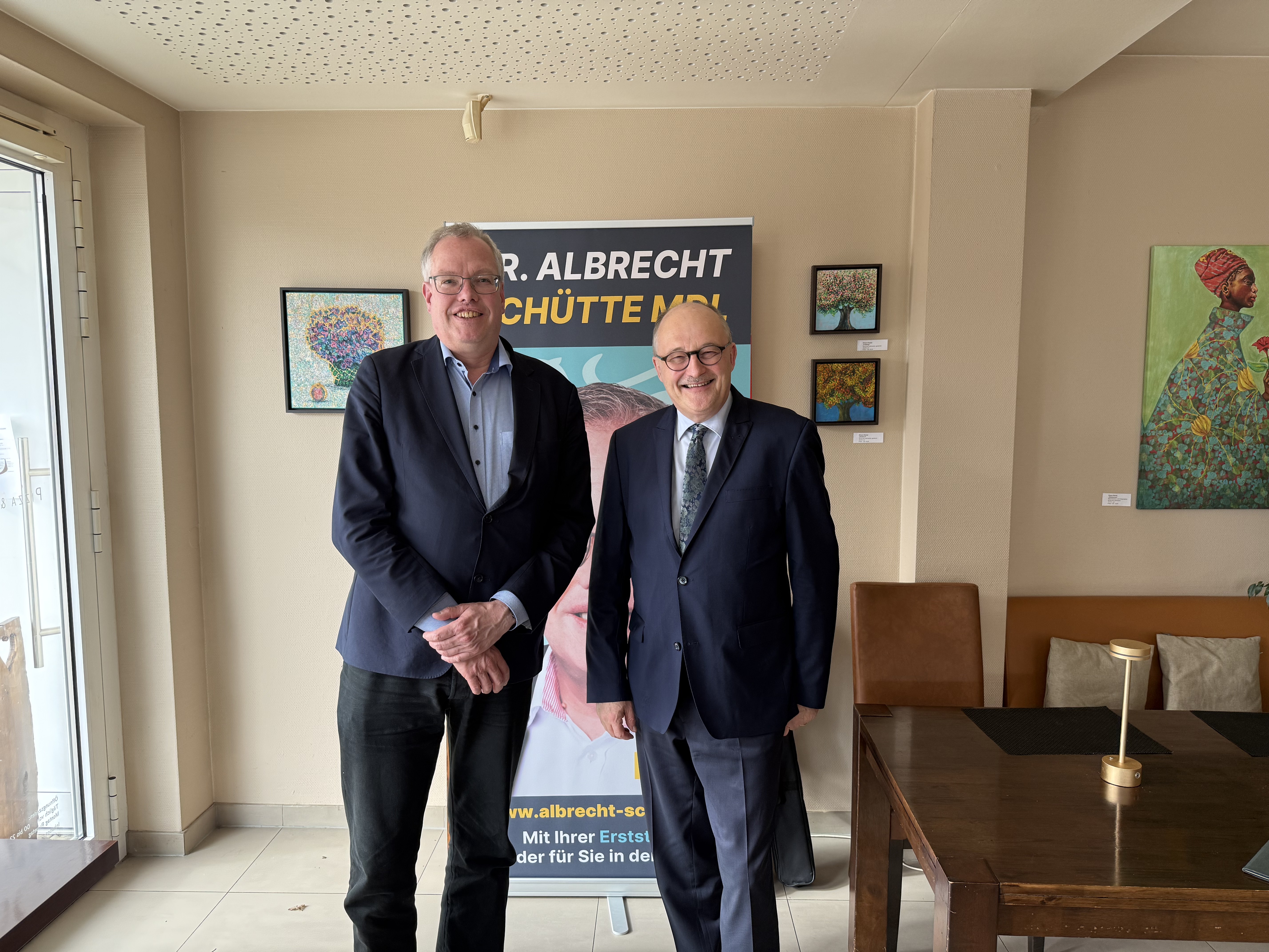 Dr. Albrecht Sch�tte MdL und Dr. Michael Meister MdB (Staatsminister f�r Bund-L�nder-Zusammenarbeit im Bundeskanzleramt) (Foto: Team Sch�tte)